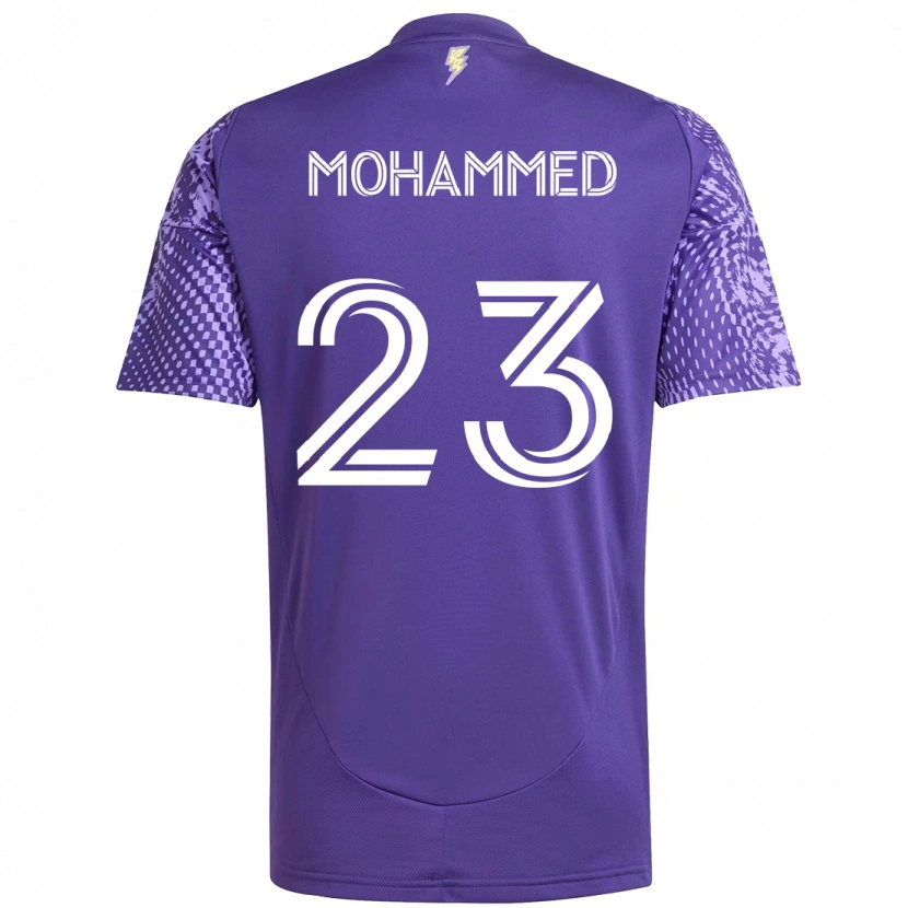 Danxen Kinder Shak Mohammed #23 Lila Weiß Heimtrikot Trikot 2025/26 T-Shirt Österreich