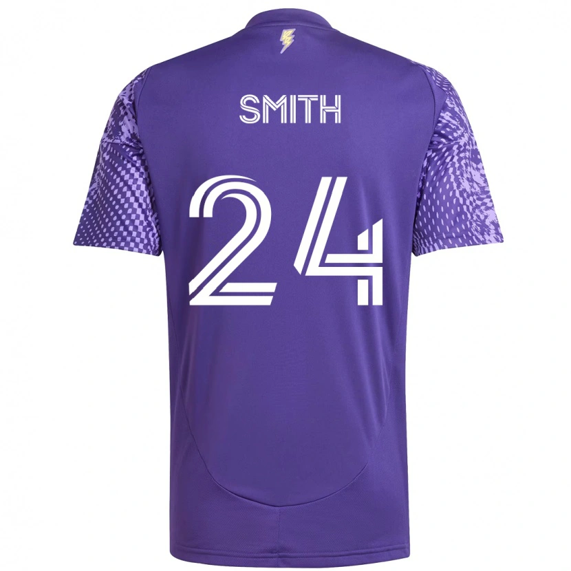 Danxen Kinder Kyle Smith #24 Lila Weiß Heimtrikot Trikot 2025/26 T-Shirt Österreich