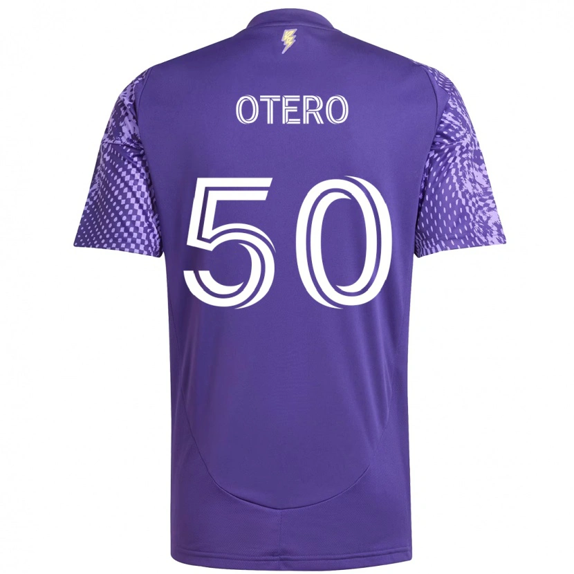 Danxen Kinder Javier Otero #50 Lila Weiß Heimtrikot Trikot 2025/26 T-Shirt Österreich