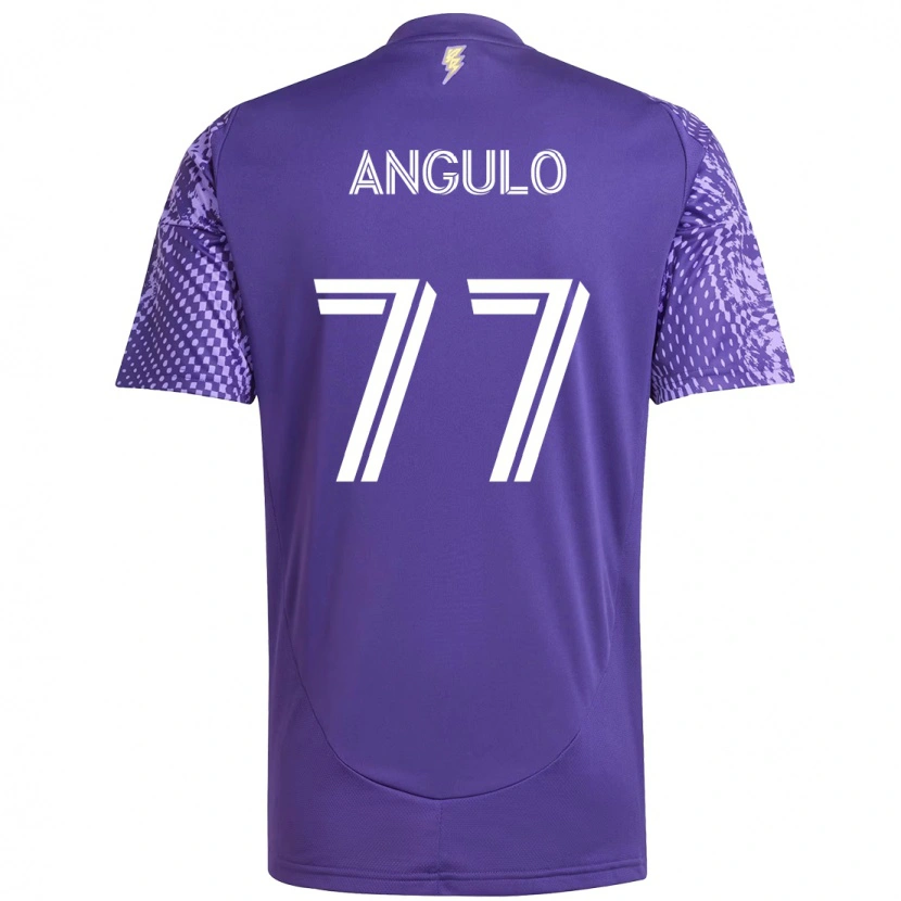 Danxen Kinder Iván Angulo #77 Lila Weiß Heimtrikot Trikot 2025/26 T-Shirt Österreich