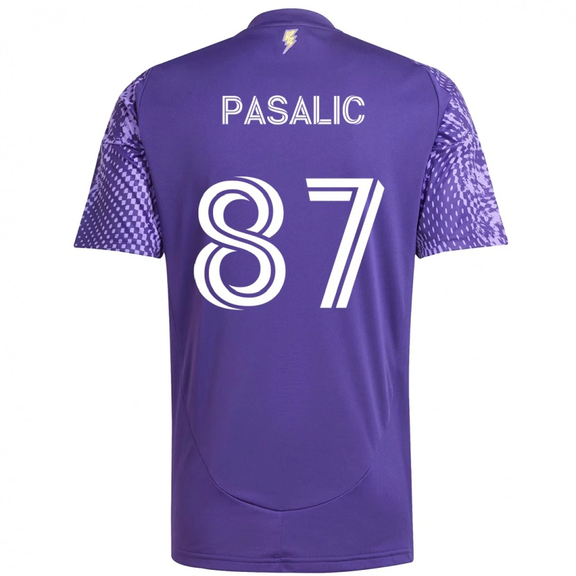 Danxen Kinder Marco Pasalic #87 Lila Weiß Heimtrikot Trikot 2025/26 T-Shirt Österreich
