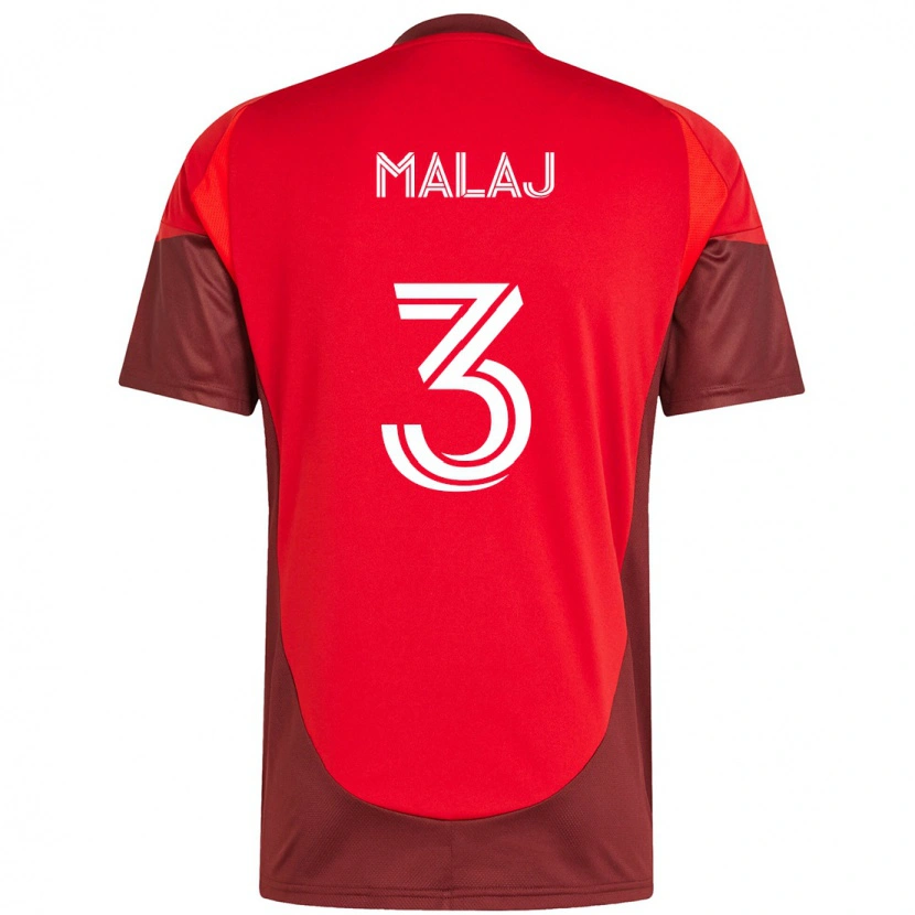 Danxen Kinder Albert Malaj #3 Rot Weiß Heimtrikot Trikot 2025/26 T-Shirt Österreich