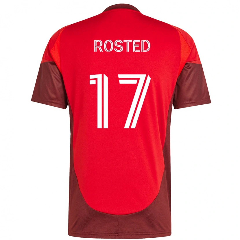 Danxen Kinder Sigurd Rosted #17 Rot Weiß Heimtrikot Trikot 2025/26 T-Shirt Österreich