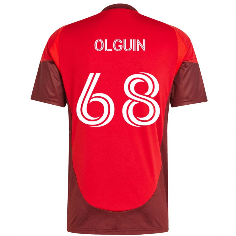 Danxen Kinder Lucas Olguin #68 Rot Weiß Heimtrikot Trikot 2025/26 T-Shirt Österreich