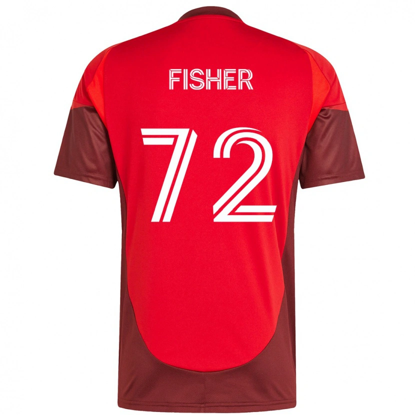 Danxen Kinder Mark Fisher #72 Rot Weiß Heimtrikot Trikot 2025/26 T-Shirt Österreich