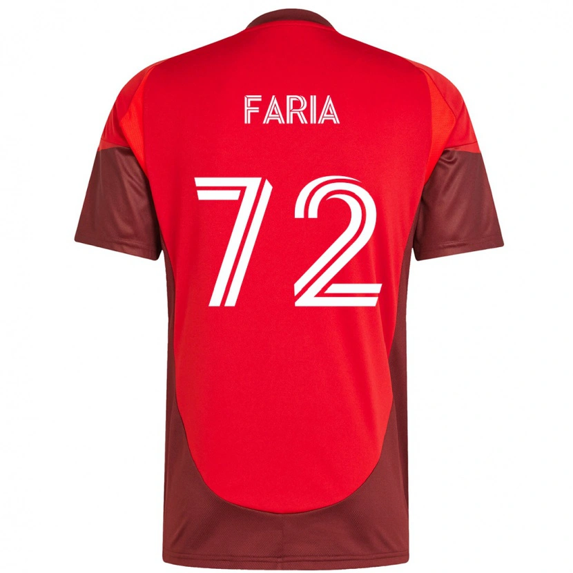 Danxen Kinder Jordan Faria #72 Rot Weiß Heimtrikot Trikot 2025/26 T-Shirt Österreich