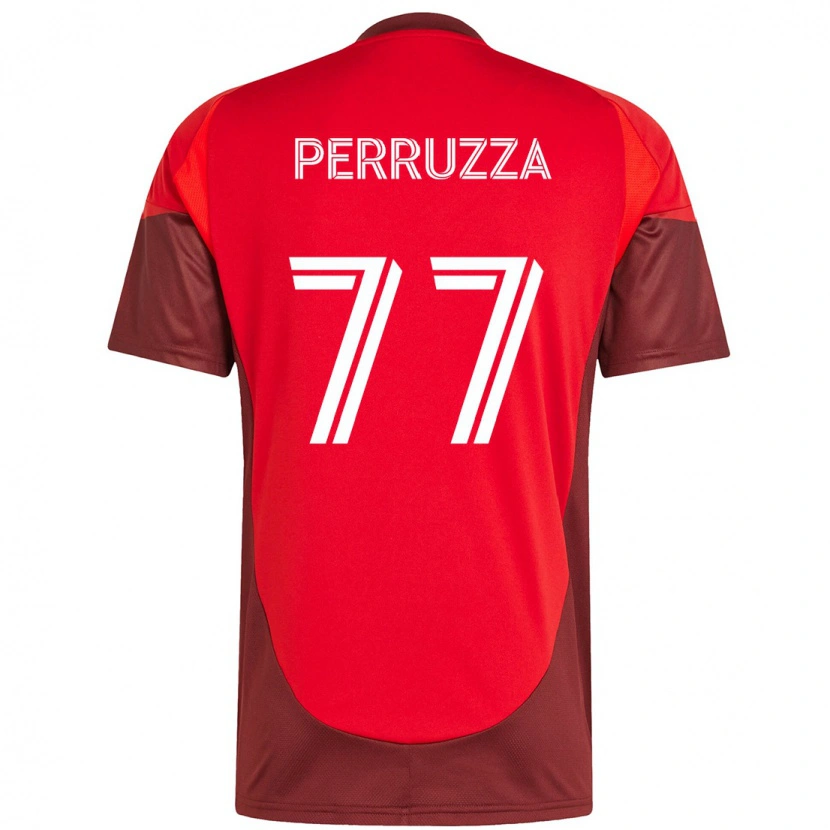 Danxen Kinder Jordan Perruzza #77 Rot Weiß Heimtrikot Trikot 2025/26 T-Shirt Österreich
