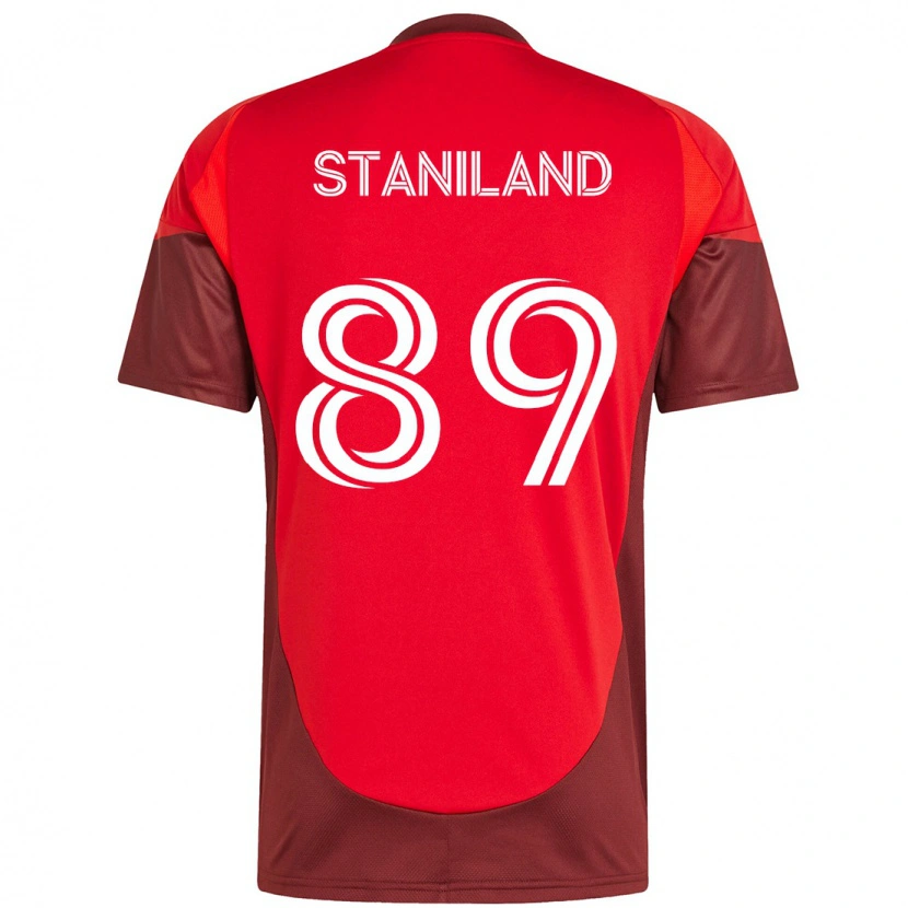 Danxen Kinder Charlie Staniland #89 Rot Weiß Heimtrikot Trikot 2025/26 T-Shirt Österreich