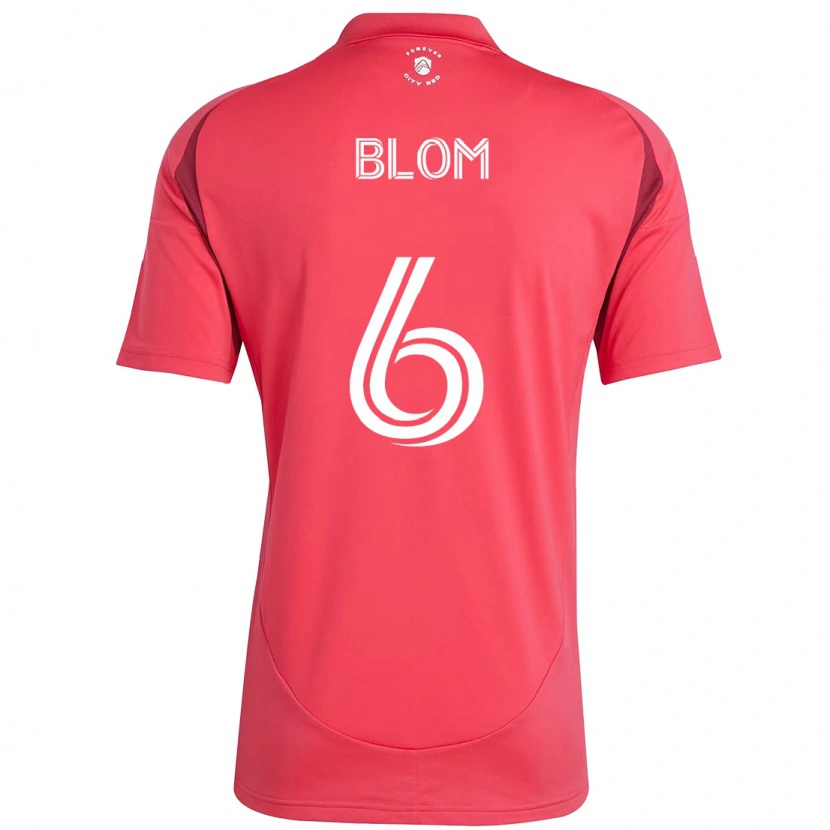 Danxen Kinder Njabulo Blom #6 Magenta Weiß Heimtrikot Trikot 2025/26 T-Shirt Österreich