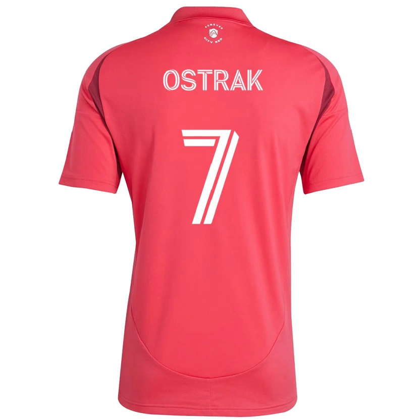 Danxen Kinder Tomas Ostrak #7 Magenta Weiß Heimtrikot Trikot 2025/26 T-Shirt Österreich