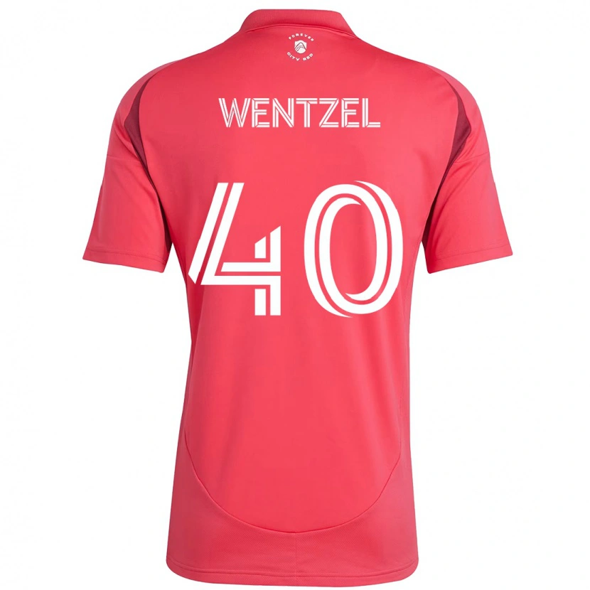 Danxen Kinder Michael Wentzel #40 Magenta Weiß Heimtrikot Trikot 2025/26 T-Shirt Österreich