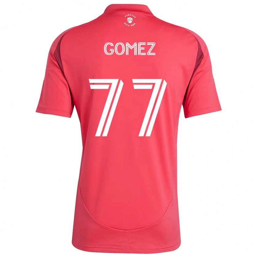 Danxen Kinder Sam Gomez #77 Magenta Weiß Heimtrikot Trikot 2025/26 T-Shirt Österreich