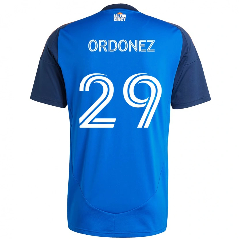 Danxen Kinder Arquímides Ordóñez #29 Dunkelblau Orange Heimtrikot Trikot 2025/26 T-Shirt Österreich