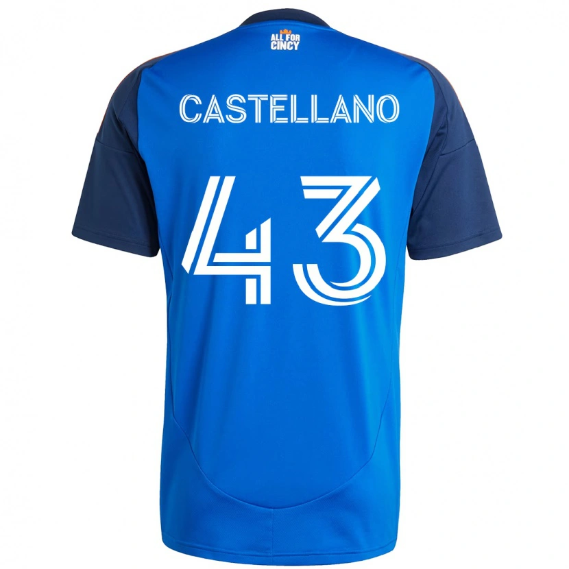 Danxen Kinder Jesús Castellano #43 Dunkelblau Orange Heimtrikot Trikot 2025/26 T-Shirt Österreich