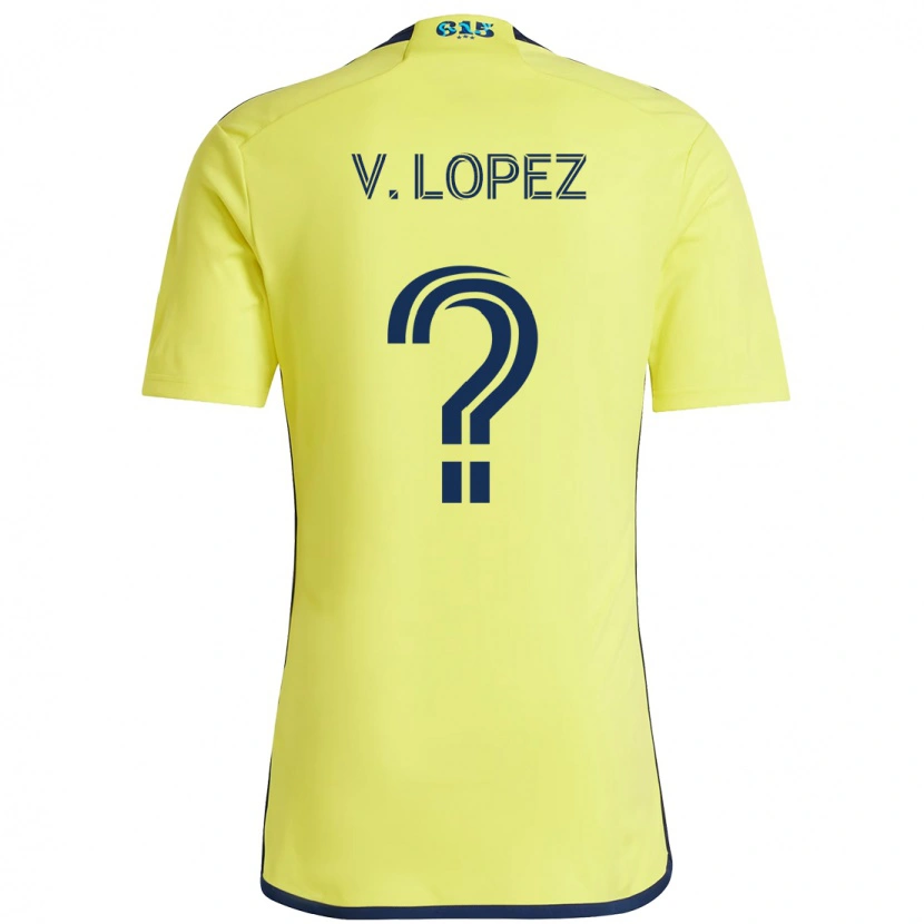 Danxen Kinder Alejandro Velazquez-Lopez #0 Gelb Marineblau Heimtrikot Trikot 2025/26 T-Shirt Österreich
