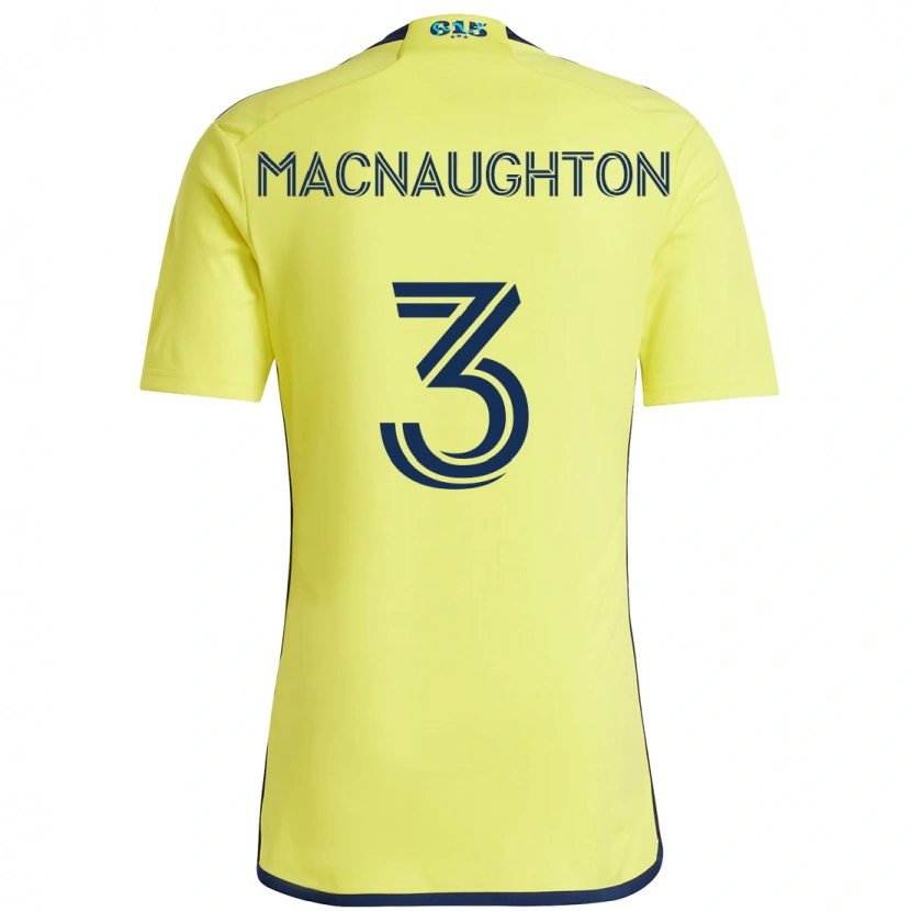 Danxen Kinder Lukas Macnaughton #3 Gelb Marineblau Heimtrikot Trikot 2025/26 T-Shirt Österreich