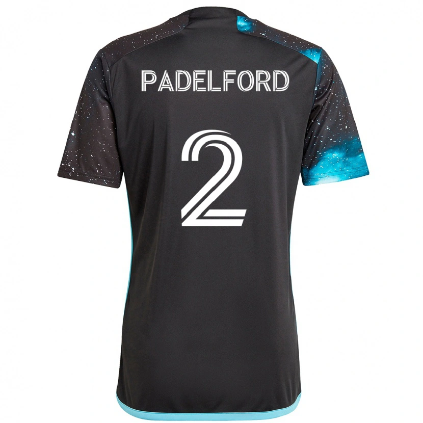 Danxen Kinder Devin Padelford #2 Schwarz Blau Heimtrikot Trikot 2025/26 T-Shirt Österreich
