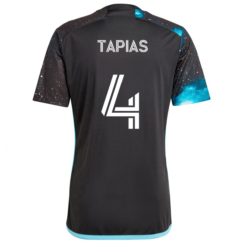 Danxen Kinder Miguel Tapias #4 Schwarz Blau Heimtrikot Trikot 2025/26 T-Shirt Österreich
