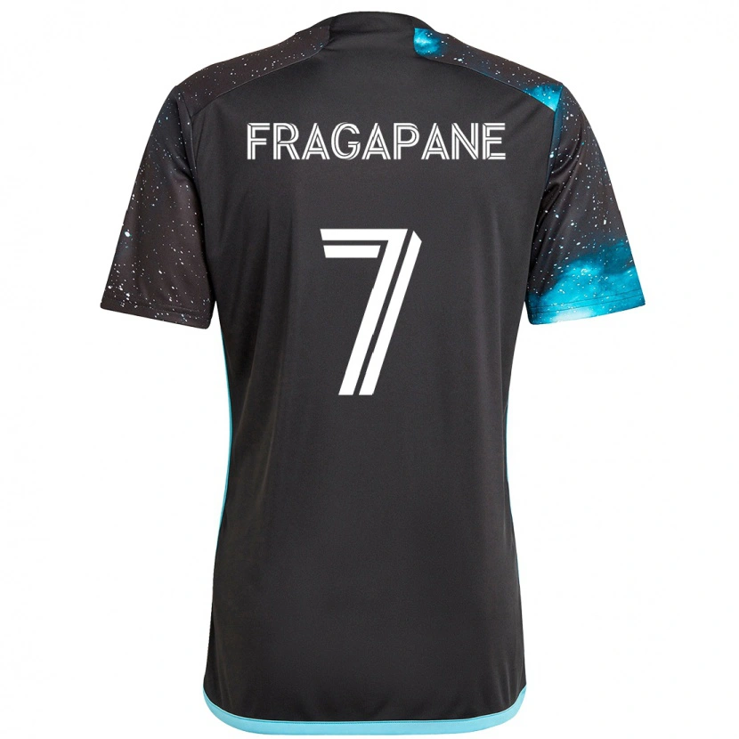 Danxen Kinder Franco Fragapane #7 Schwarz Blau Heimtrikot Trikot 2025/26 T-Shirt Österreich