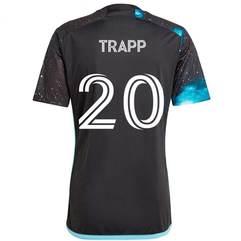 Danxen Kinder Wil Trapp #20 Schwarz Blau Heimtrikot Trikot 2025/26 T-Shirt Österreich