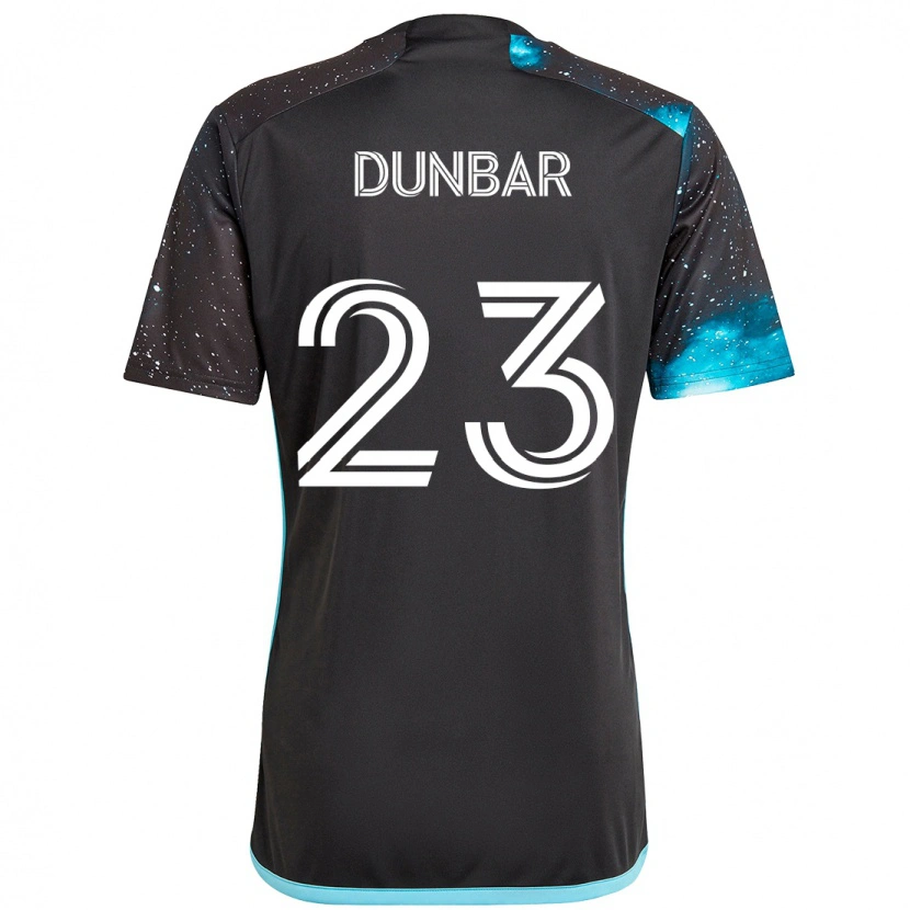 Danxen Kinder Cameron Dunbar #23 Schwarz Blau Heimtrikot Trikot 2025/26 T-Shirt Österreich
