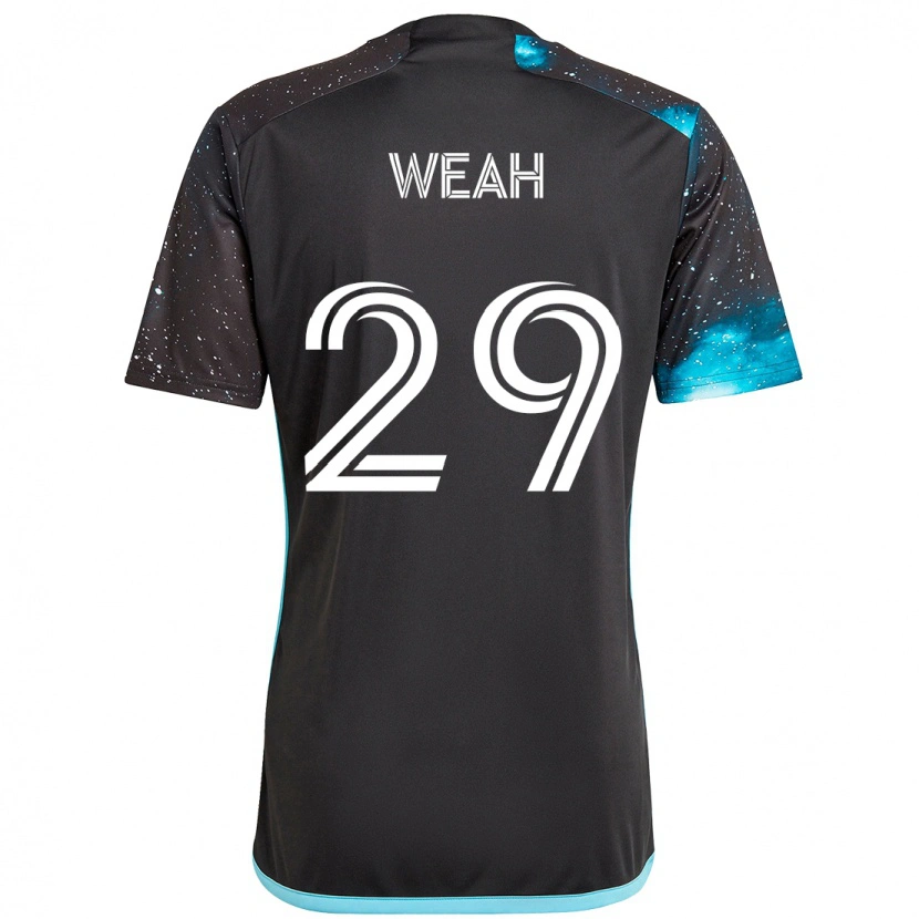 Danxen Kinder Patrick Weah #29 Schwarz Blau Heimtrikot Trikot 2025/26 T-Shirt Österreich