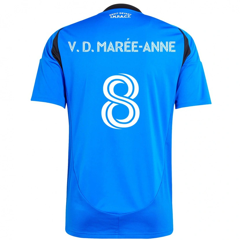 Danxen Kinder Van Doesburg Marée-Anne #8 Dunkelblau Schwarz Heimtrikot Trikot 2025/26 T-Shirt Österreich