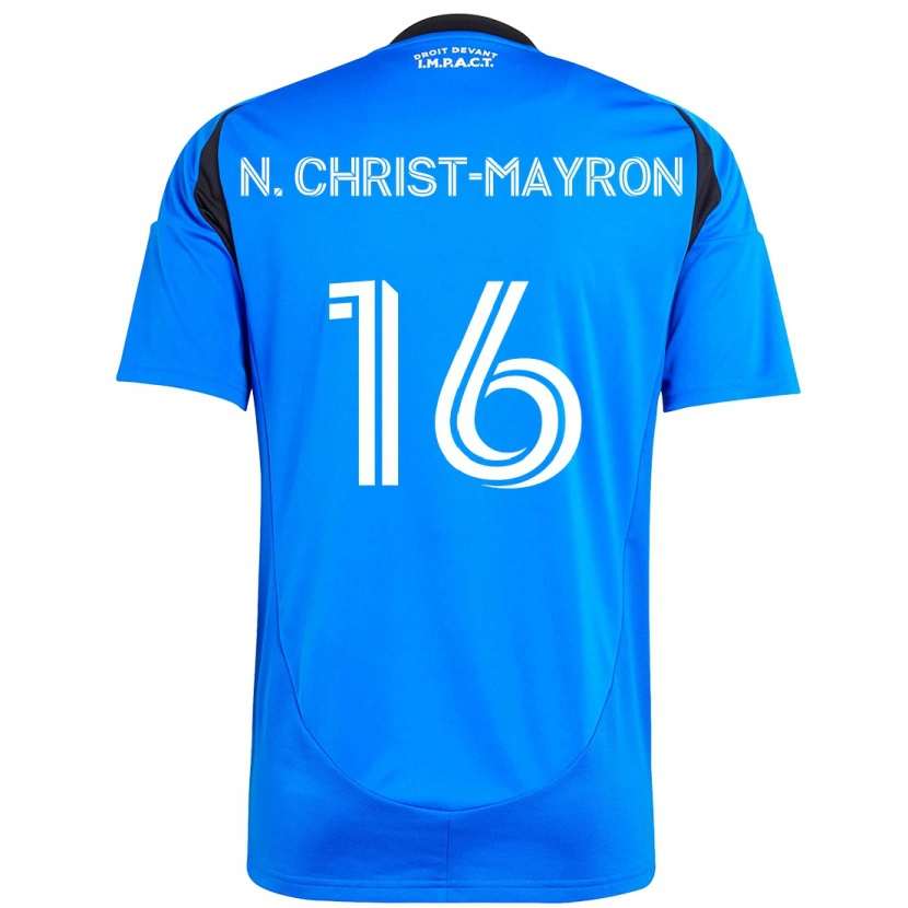 Danxen Kinder Brou Aya N'ta Christ-Mayron #16 Dunkelblau Schwarz Heimtrikot Trikot 2025/26 T-Shirt Österreich