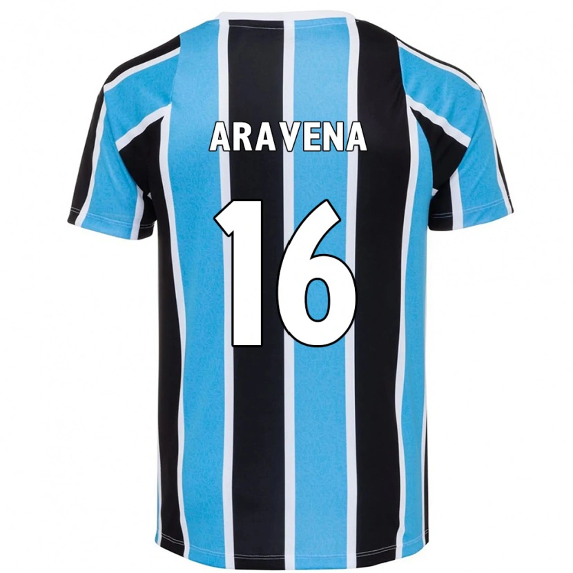 Danxen Kinder Alexander Aravena #16 Blau Schwarz Weiß Heimtrikot Trikot 2025/26 T-Shirt Österreich