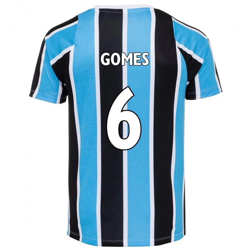 Danxen Kinder Leo Gomes #6 Blau Schwarz Weiß Heimtrikot Trikot 2025/26 T-Shirt Österreich
