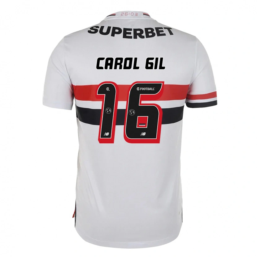 Danxen Kinder Carol Gil #16 Rot Schwarz Weiß Heimtrikot Trikot 2025/26 T-Shirt Österreich