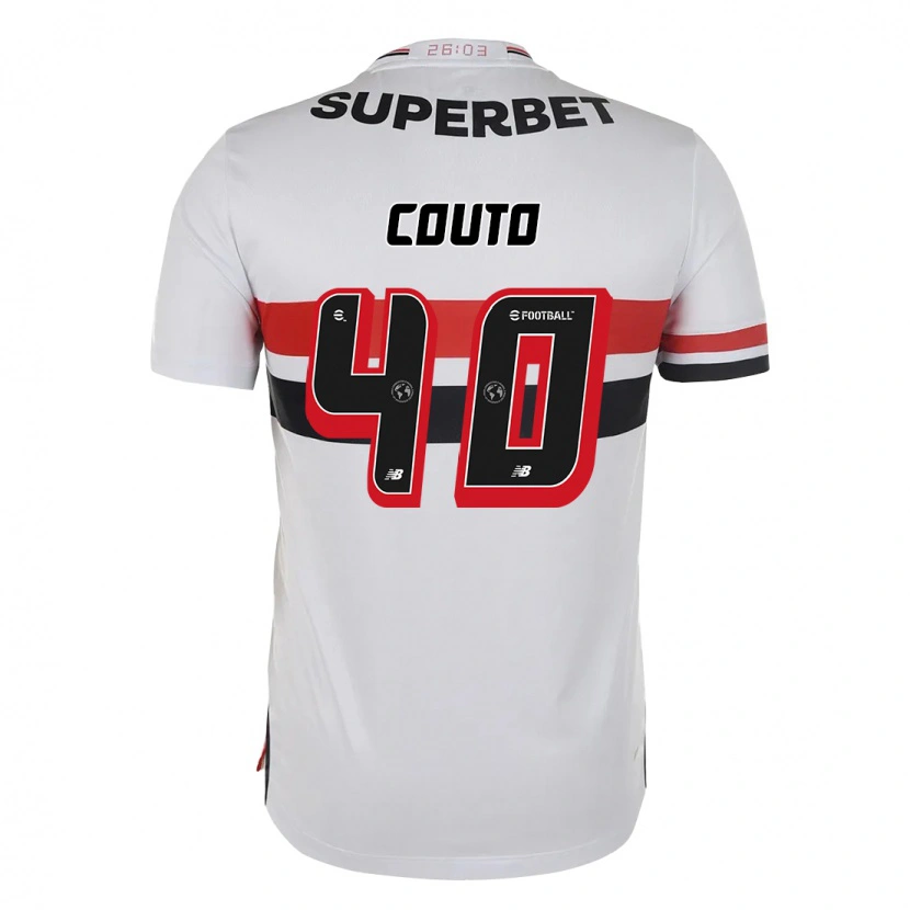 Danxen Kinder Thiago Couto #40 Rot Schwarz Weiß Heimtrikot Trikot 2025/26 T-Shirt Österreich