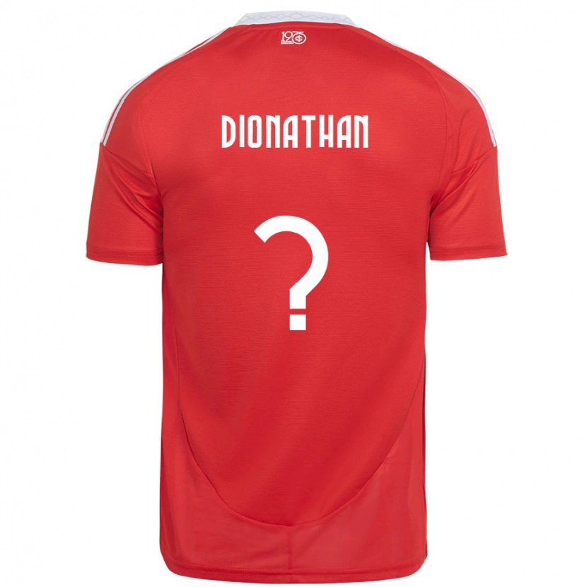 Danxen Kinder Dionathan #0 Rot Weiß Heimtrikot Trikot 2025/26 T-Shirt Österreich