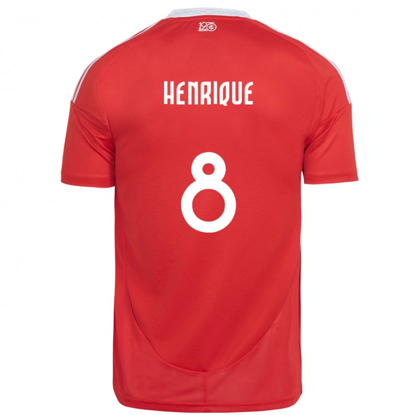 Danxen Kinder Bruno Henrique #8 Rot Weiß Heimtrikot Trikot 2025/26 T-Shirt Österreich