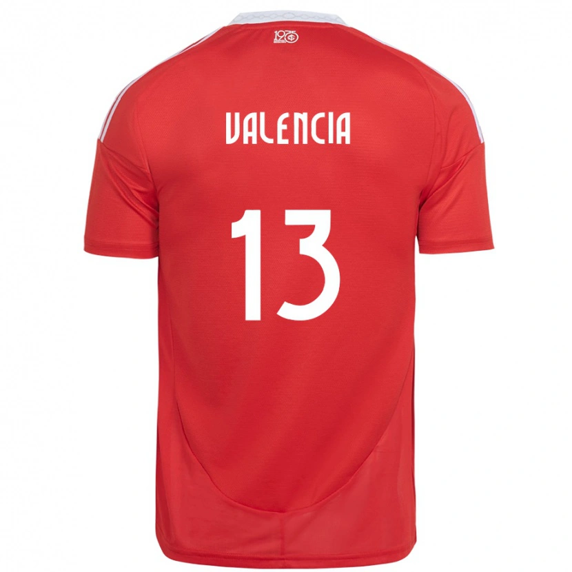 Danxen Kinder Enner Valencia #13 Rot Weiß Heimtrikot Trikot 2025/26 T-Shirt Österreich