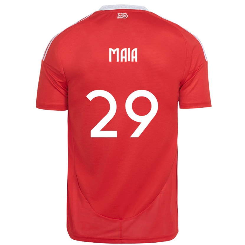 Danxen Kinder Thiago Maia #29 Rot Weiß Heimtrikot Trikot 2025/26 T-Shirt Österreich