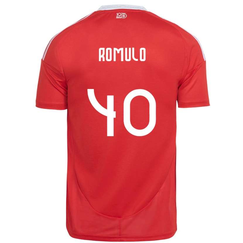 Danxen Kinder Rômulo #40 Rot Weiß Heimtrikot Trikot 2025/26 T-Shirt Österreich