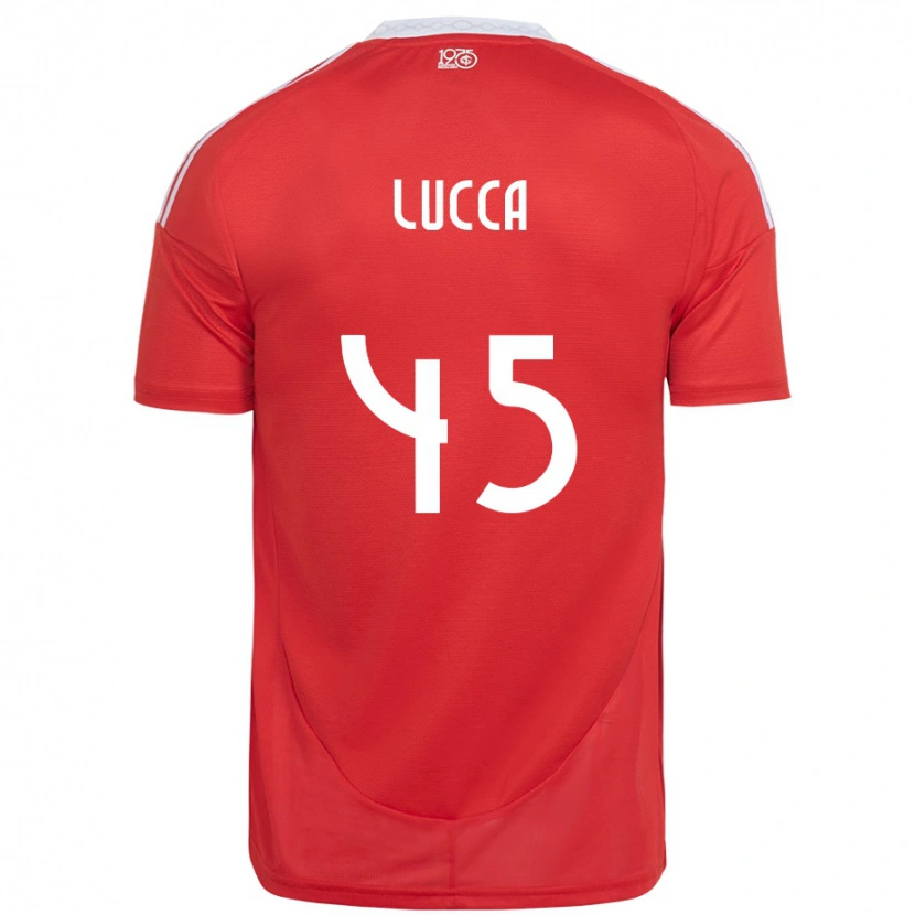 Danxen Kinder Lucca #45 Rot Weiß Heimtrikot Trikot 2025/26 T-Shirt Österreich