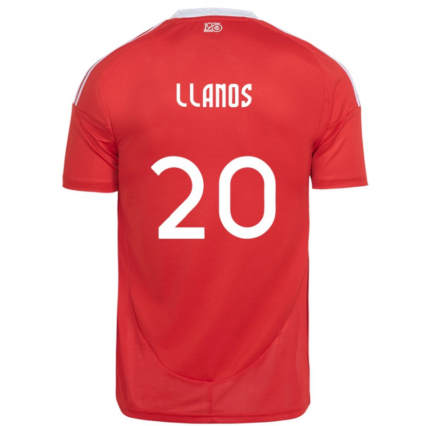 Danxen Kinder Pati Llanos #20 Rot Weiß Heimtrikot Trikot 2025/26 T-Shirt Österreich