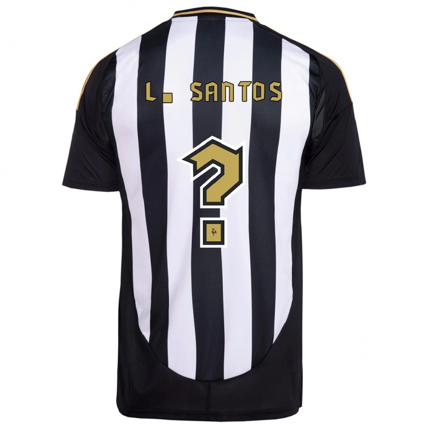 Danxen Kinder Léo Santos #0 Weiß Schwarz Heimtrikot Trikot 2025/26 T-Shirt Österreich