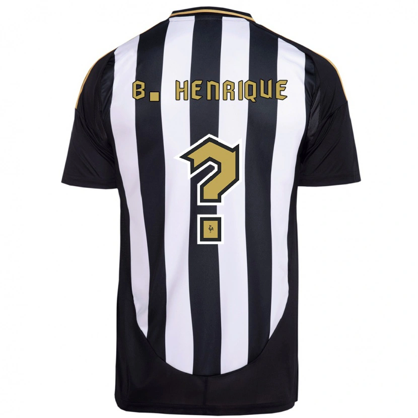 Danxen Kinder Bruno Henrique #0 Weiß Schwarz Heimtrikot Trikot 2025/26 T-Shirt Österreich