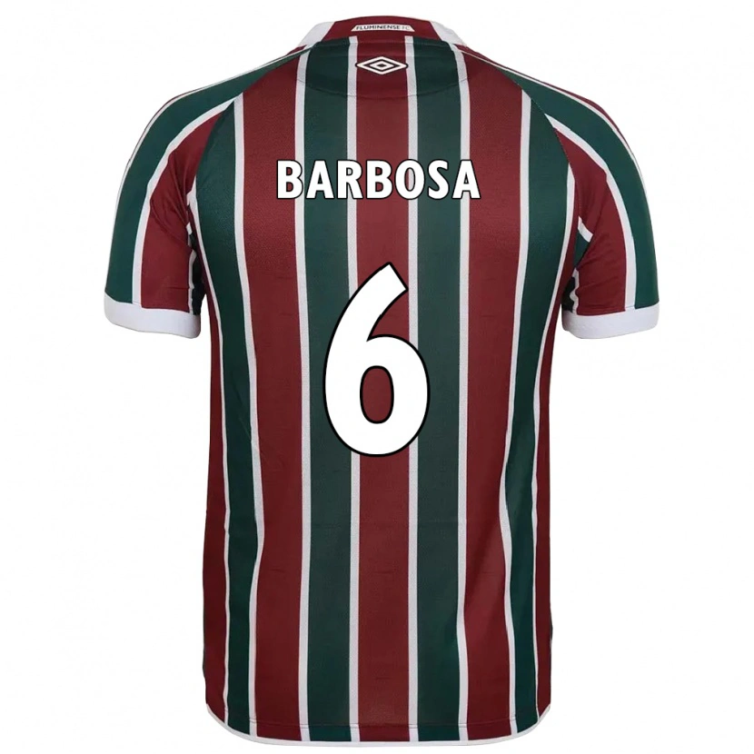 Danxen Kinder Diogo Barbosa #6 Grün Kastanienbraun Weiß Heimtrikot Trikot 2025/26 T-Shirt Österreich