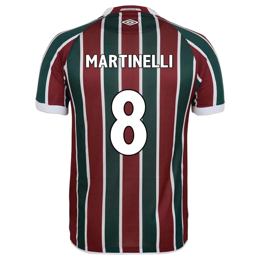 Danxen Kinder Martinelli #8 Grün Kastanienbraun Weiß Heimtrikot Trikot 2025/26 T-Shirt Österreich