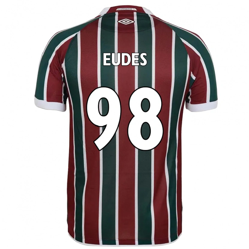 Danxen Kinder Vitor Eudes #98 Grün Kastanienbraun Weiß Heimtrikot Trikot 2025/26 T-Shirt Österreich