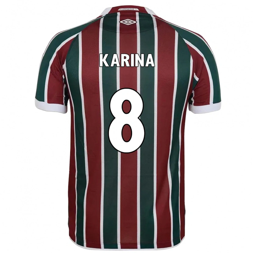 Danxen Kinder Karina #8 Grün Kastanienbraun Weiß Heimtrikot Trikot 2025/26 T-Shirt Österreich
