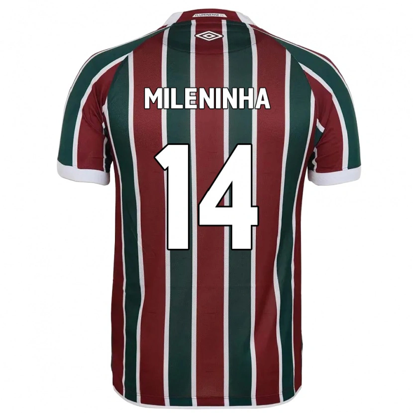 Danxen Kinder Mileninha #14 Grün Kastanienbraun Weiß Heimtrikot Trikot 2025/26 T-Shirt Österreich