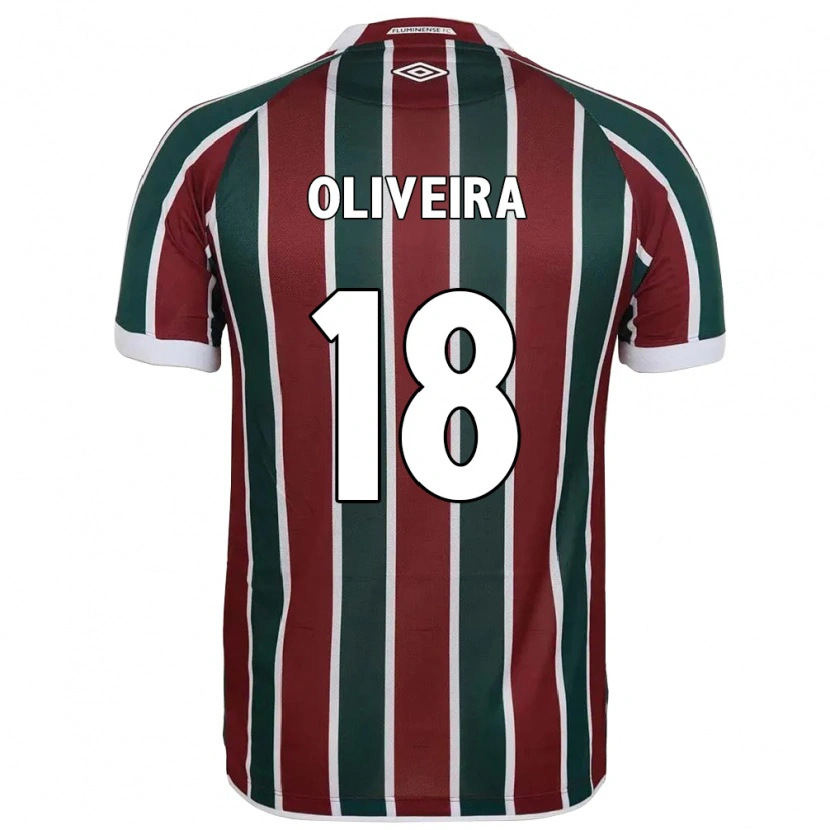 Danxen Kinder Camila Oliveira #18 Grün Kastanienbraun Weiß Heimtrikot Trikot 2025/26 T-Shirt Österreich