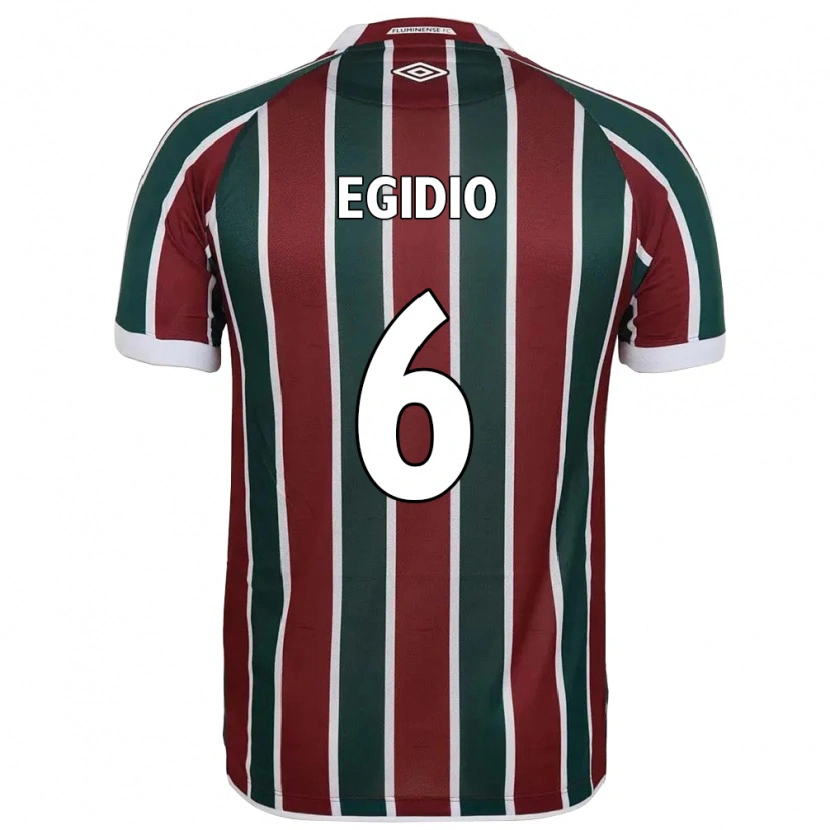 Danxen Kinder Egidio #6 Grün Kastanienbraun Weiß Heimtrikot Trikot 2025/26 T-Shirt Österreich