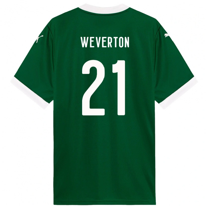 Danxen Kinder Weverton #21 Grün Weiß Heimtrikot Trikot 2025/26 T-Shirt Österreich