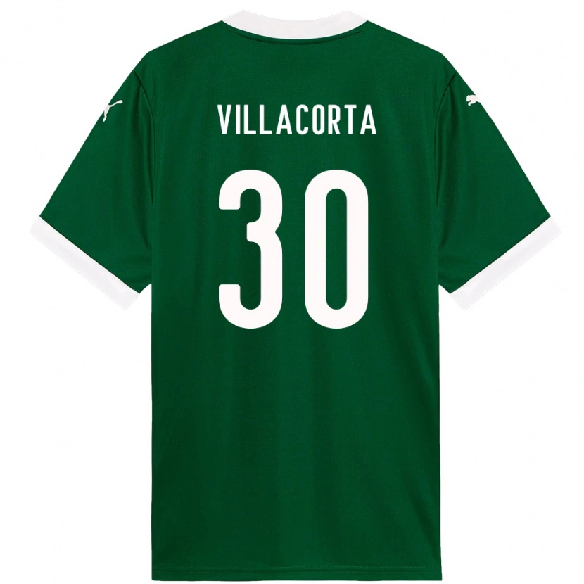 Danxen Kinder Rodrigo Villacorta #30 Grün Weiß Heimtrikot Trikot 2025/26 T-Shirt Österreich